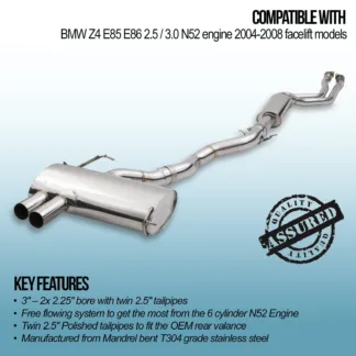 3' - 2x 2.25' bore with twin 2.5' tailpipes