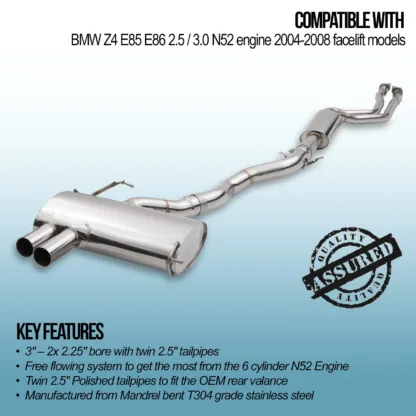 3' - 2x 2.25' bore with twin 2.5' tailpipes
