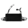 Hand welded intercooler with polished finish end tanks