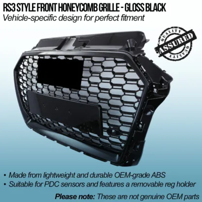 direct replacement for the original grille