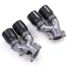 M5 style quad tip upgrade over OEM exhaust tips