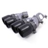 Gravity Performance tailpipes designed to replace the OEM exhaust tips with quad exit pipes. Our Gravity Performance exhaust conversion fits with M5 style diffusers to give your vehicle a full M5 look.