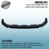 with seamless fitment onto the OEM bumper. Our splitters enhance the front end of your vehicle with a lower