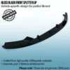 with seamless fitment onto the OEM bumper. Our splitters enhance the front end of your vehicle with a lower