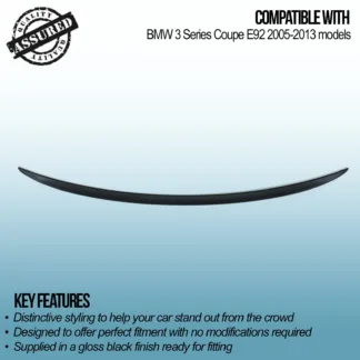 Add style and aerodynamic performance with a Gravity Performance rear spoiler. Transform the look and profile of your car