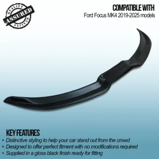 Add style and aerodynamic performance with a Gravity Performance rear spoiler. Transform the look and profile of your car