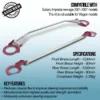 Manufactured from highest quality and strength aluminium to help reduce weight without compromising strength