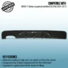 Our rear diffusers are designed to lower the look of your vehicle whilst most importantly improving downforce