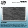Twin core aluminium core will achieve up to 30% more cooling capability than the standard radiator.