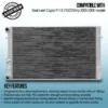Twin core aluminium core will achieve up to 30% more cooling capability than the standard radiator.