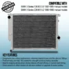 Twin aluminium core will achieve up to 30% greater cooling capability than OEM
