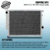 Twin aluminium core will achieve up to 30% greater cooling capability than OEM