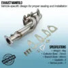Mandrel bent and fully TIG welded for strength and durability