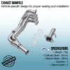 Mandrel bent and fully TIG welded for strength and durability