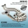 Gravity Performance Stainless Steel Exhaust Manifolds are designed to replace your existing tired and heavy OEM part whilst refreshing the look of your engine bay. Manufactured to reduce exhaust gas back pressure