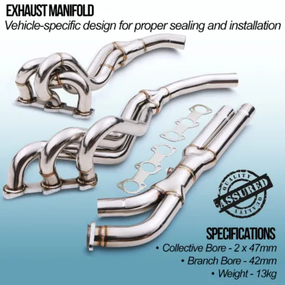 Free flowing 6-2 tubular design made to fit the OEM and most aftermarket systems