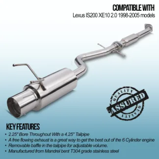 2.25' Bore Throughout With a 4.25' Tailpipe