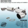 slash cut tailpipes to fit with the shape of the rear valance