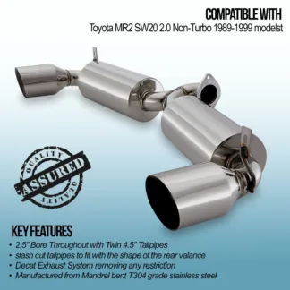 2.5' Bore Throughout with Twin 4.5' Tailpipes