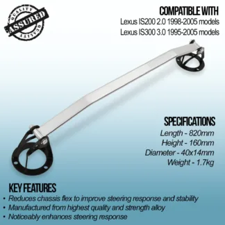 Gravity Performance Strut Braces solidly mount two parts of your car together