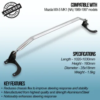 Manufactured from highest quality and strength steel and aluminium to help reduce weight without compromising strength