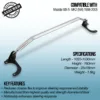 Manufactured from highest quality and strength steel and aluminium to help reduce weight without compromising strength