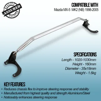 Manufactured from highest quality and strength steel and aluminium to help reduce weight without compromising strength