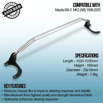 Manufactured from highest quality and strength steel and aluminium to help reduce weight without compromising strength
