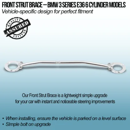 Designed to reduce chassis flex to improve steering response and stability