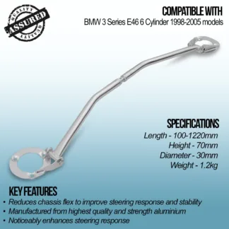 Manufactured from highest quality and strength aluminium to help reduce weight without compromising strength