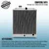 Twin aluminium core will achieve up to 30% greater cooling capability than OEM