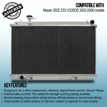 Twin aluminium core will achieve up to 30% greater cooling capability than OEM