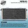 Twin aluminium core will achieve up to 30% greater cooling capability than OEM