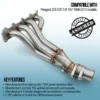 2.25' collector to match the OEM exhaust system