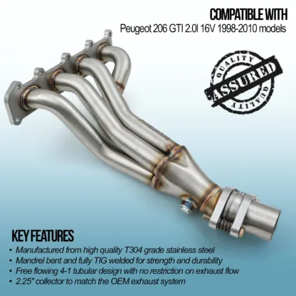 2.25' collector to match the OEM exhaust system