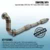 Gravity Performance sports cats are made to completely replace the stock catalytic converter reducing any restrictions. Our Performance sports cats improve throttle response and allow for improved exhaust flow