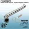 Mandrel bent and fully TIG welded for strength and durability
