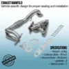 Mandrel bent and fully TIG welded for strength and durability