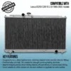 Twin channel aluminium core will achieve up to 30% more cooling capability than the standard radiator