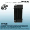 High flowing handmade welded intercooler with hand welded end tanks.