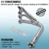 ensuring smooth installation every time. Our manifolds improve the collection of gasses from the cylinder heads