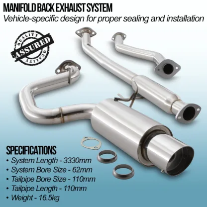 2.5' bore throughout with 4.5' tailpipe