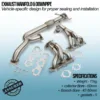 ensuring smooth installation every time. Our manifolds improve the collection of gasses from the cylinder heads