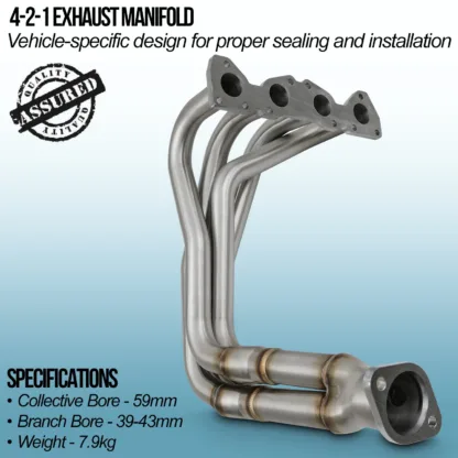 4-2-1 design to maximise the scavenging effect to improve gas flow