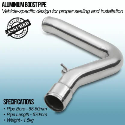 improving the aesthetics of your engine bay whilst providing improved flow from the turbo to enhance your car's performance.