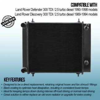 Black coating designed to optimise heat dissipation