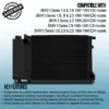 Black radiators designed to optimise heat dissipation