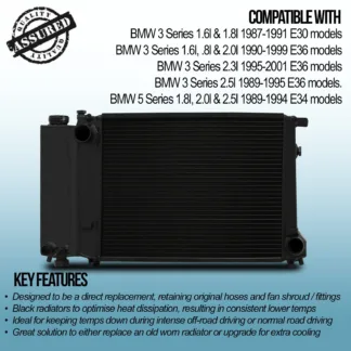 Black radiators designed to optimise heat dissipation