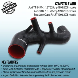Gravity Performance intake pipes provide maximum air flow
