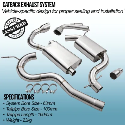 2.5' bore throughout with Twin 4' tailpipes